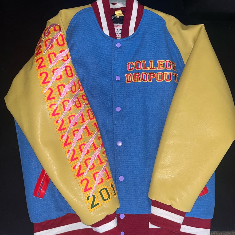 Kanye west COLLEGE DROP OUT VARSITY JACKET